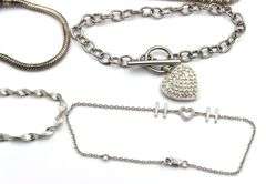 Group lot of 7 vintage 925 sterling silver bracelets