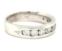 Platinum 1ctw channel set diamond band
