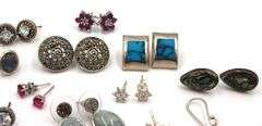 Group lot of Vintage 925 sterling silver earrings