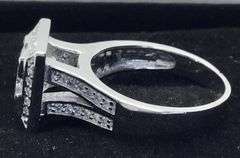 14K White Gold Princess Cut Diamond Ring