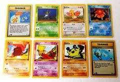 8 Pokémon 1999 1st Edition Trade Cards