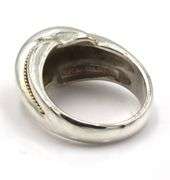 Tiffany & Co vintage 2 tone carved dome ring