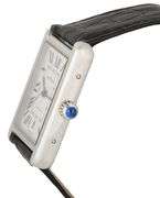 Cartier Tank Solo XL 3800, 31 X 41mm, Leather Band, Stainless Steel Men’s Watch