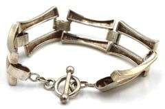 Vintage 925 sterling silver link bracelet