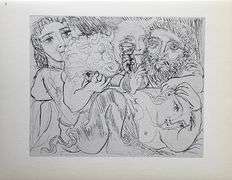 PABLO PICASSO, MINOTAUR, DRINKING SCULPTOR