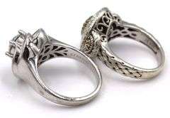 Group lot of 4 Vintage 925 sterling silver rings