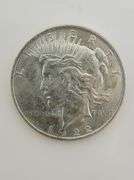 1922 Silver Peace Dollar, Rim Ding