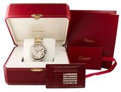 Cartier Ballon Bleu 3765, 42mm, Silver Dial, Two Tone Men’s Watch