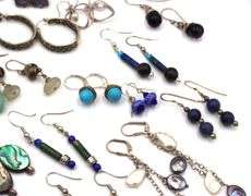 Group lot of Vintage 925 sterling silver earrings