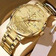 Golden-Tone Mechanical Watch