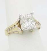 GIA Certified 3.87CTW Earth Mined Diamond Ring