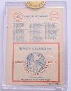 1979 TCMA Greenberg, Ruth, Gehringer, And, Gehrig Diamond Edition 1 Of 1 Card