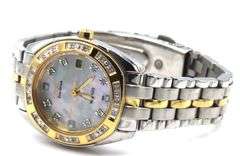 Citizen Solar Analog mother of pearl diamond dial watch