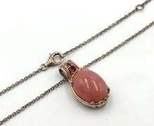 925 Sterling Silver Peruvian Puink Toumaline Set