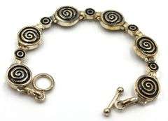 Vintage 925 sterling silver Mexican link bracelet