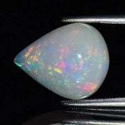 Gorgeous floral patterned 4.46ct snow white Opal
