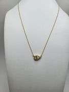 2.0ctw F, VVS1 lab grown diamond with 18" 14k gold pendent