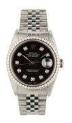 Rolex Datejust 116234, 36mm, Aftermarket Diamond Dial and Bezel, Stainless Steel Watch