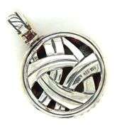 David Yurman Cerise smokey quartz round pendant