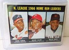 1966 National League Home Run Leaders Baseball Card