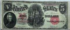 Sharp $5 Series 1907 Axe Man US Note