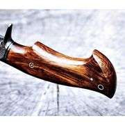 Damascus Steel Hunting Knife Walnut Handle