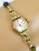 Vintage Gold Filled Bulova Scarab Watch Bracelet & Pin