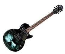 Rob Zombie Hellbilly Deluxe Autographed Gibson Epiphone Les Paul  Photo Graphics Guitar ACOA