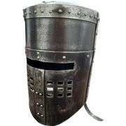 Black Knight Medieval Helmet 18 Gauge Steel