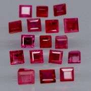 Top blood red! VS to SI clarity! Heated only 2.40ct Ruby set!!!