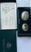 1995 Civil War Battlefield Proof Set With Silver Dollar & Clad Half