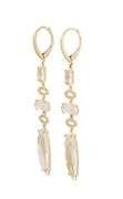 New Doves by Doron Paloma White Topaz and 0.16ctw Diamond Dangle Earrings in 14K