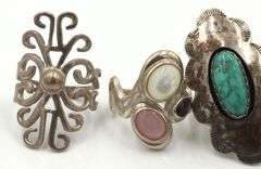 925 Sterling Silver Rings Lot