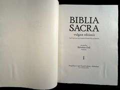 Investment! Complete collection! DALI. Biblia Sacra vulgatae editionis. 5 vols. with 105 Lithographs