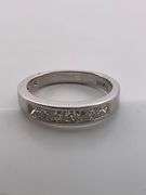 CERTIFIED BRAND NEW 14K WHITE GOLD DIAMOND BAND