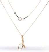 Tiffany & Co D initial pendant on chain