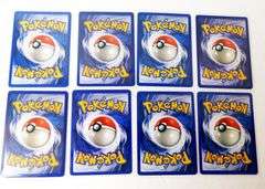 8 Pokémon 1999 1st Edition Trade Cards