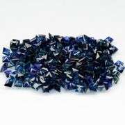 Huge! 15.86ct set of royal blue princess cut Sapphires!!!