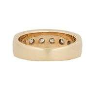 Gents 2.00ctw Round Diamond Channel Set Band Ring in 14K