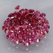 Top violet pink! Untreated! Diamond cut! 5.16ct Garnet set!!!