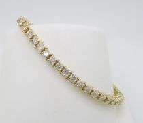 Certified 5.02CTW Earth Mined Diamond Bracelet