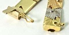 Lovely 14K Tri-Color Gold Stampatto Bracelet