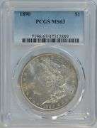 Better Choice BU 1890-P Morgan Silver Dollar. PCGS MS63