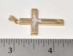 Holy 14K Yellow Gold Cross Pendant