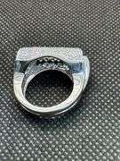 14K White Gold Diamond Cluster Ring