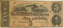 $5 CSA Note Feb 17 1864 Series