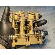Vintage Style Twin-Cylinder Steam Engine