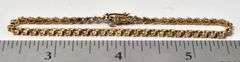 Sparkling 14K Yellow Gold Diamond Tennis Bracelet