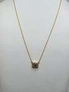 1.20ctw F, VVS1 lab grown diamond with 18" 14k gold pendent