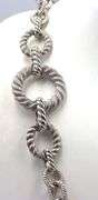 Judit Ripka 925 Sterling Silver Large Rolo Chain Link Necklace